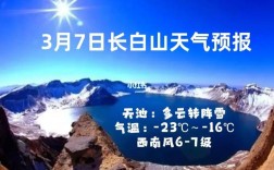 吉林长白山7月份气温？吉林3月份气温是多少