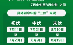 今年三伏多少天？今年的三伏多少天