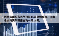 南阳地方潮湿吗？4月南阳气温是多少号