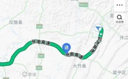 营达高速途径金娅镇有出口吗？营山到大庙多少公里