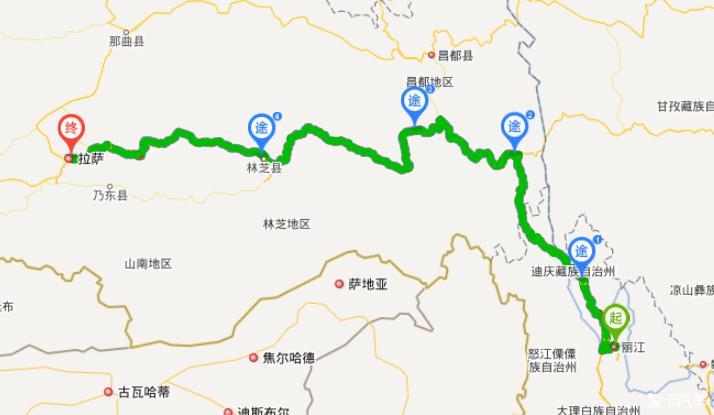八宿到拉萨多少公里?洛隆到灵芝多少公里-图1 八宿到拉萨多少公里?洛隆到灵芝多少公里-图1