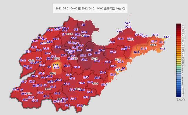 山东省历年最高气温?山东一周气温是多少度-图2 山东省历年最高气温?山东一周气温是多少度-图2