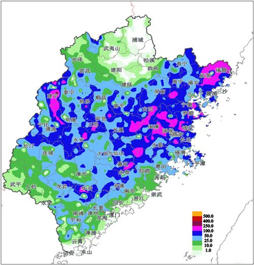 福建一年四季下雨的天气多吗?福州的年降水量多少-图1 福建一年四季下雨的天气多吗?福州的年降水量多少-图1