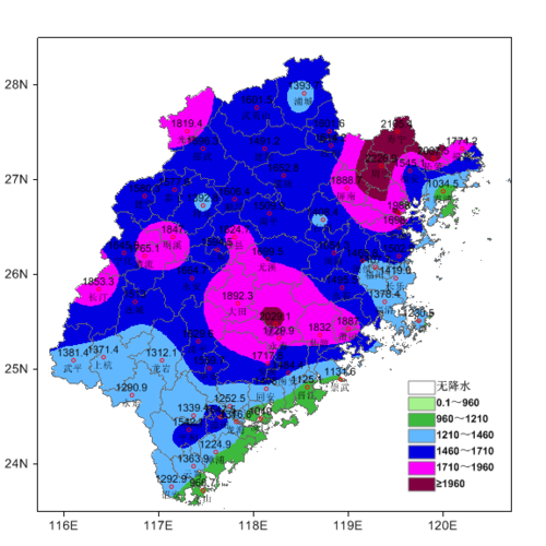 福建一年四季下雨的天气多吗?福州的年降水量多少-图3 福建一年四季下雨的天气多吗?福州的年降水量多少-图3
