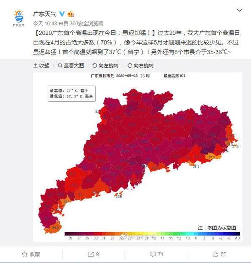 广西与广东哪个气温高?广东的气温是多少-图1 广西与广东哪个气温高?广东的气温是多少-图1