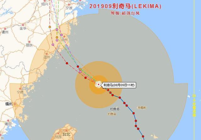 利奇马登陆时是几级?温岭历史天气预报气压是多少-图1 利奇马登陆时是几级?温岭历史天气预报气压是多少-图1