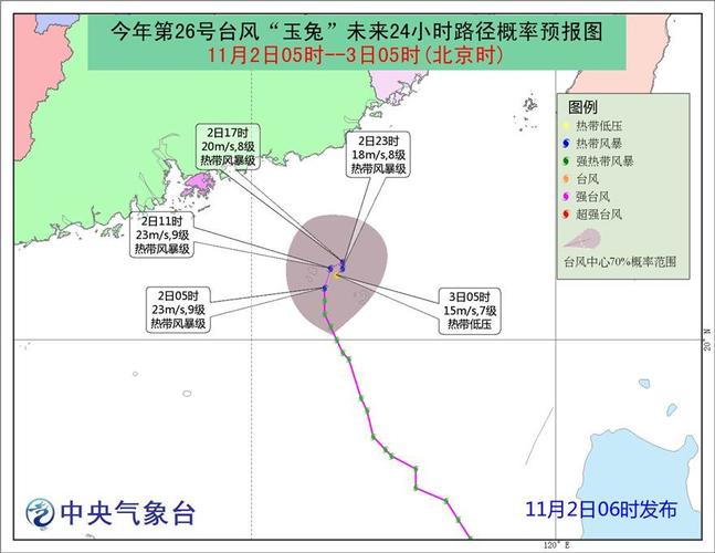 2023年8月台风有几个？广东玉兔台风多少级-图2