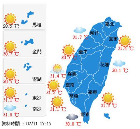 台湾夏天热吗?台湾7月中旬的温度是多少度-图2 台湾夏天热吗?台湾7月中旬的温度是多少度-图2