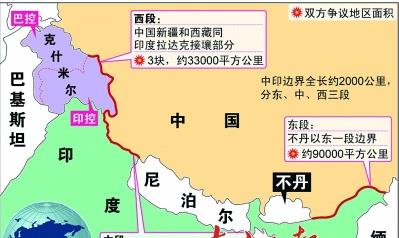中国邻近的14个国家?中印交界处现在气温多少-图3 中国邻近的14个国家?中印交界处现在气温多少-图3