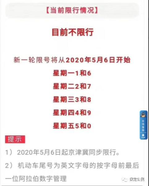 2023年1月5号保定限号吗?保定1月6号车限多少号-图3 2023年1月5号保定限号吗?保定1月6号车限多少号-图3
