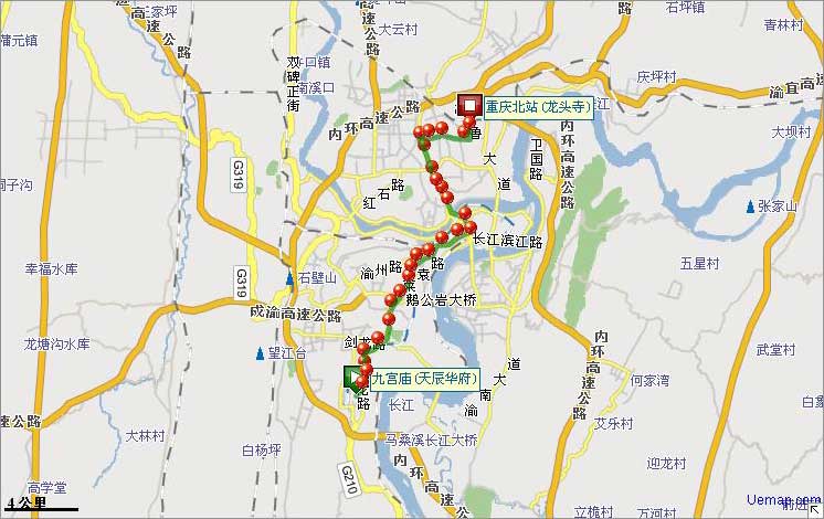 重庆市818路公交车运行路线?鹅岭乡有多少个村-图1 重庆市818路公交车运行路线?鹅岭乡有多少个村-图1