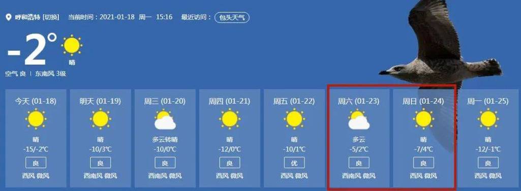 2022呼和浩特最冷是多少度?呼和浩特市今天温度是多少-图1 2022呼和浩特最冷是多少度?呼和浩特市今天温度是多少-图1