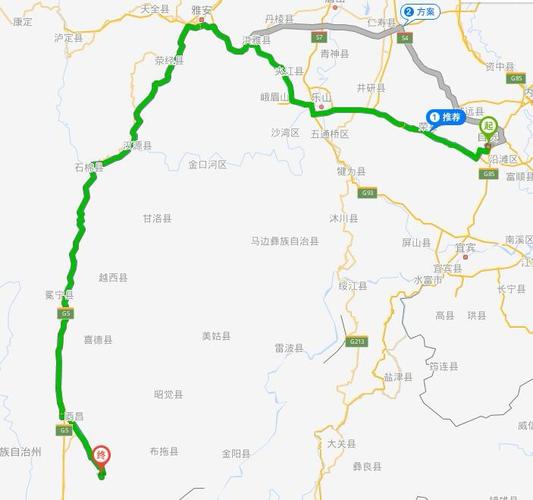 雅安到西昌的高速途径哪些地方?开车冕宁到拖乌多少公里-图3 雅安到西昌的高速途径哪些地方?开车冕宁到拖乌多少公里-图3