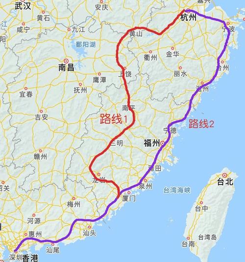杭州离深圳有多远?杭州和深圳相差多少度-图2 杭州离深圳有多远?杭州和深圳相差多少度-图2