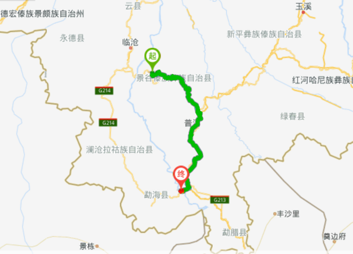 普洱市到景谷县有多远?勐班乡到景谷多少公里-图1 普洱市到景谷县有多远?勐班乡到景谷多少公里-图1