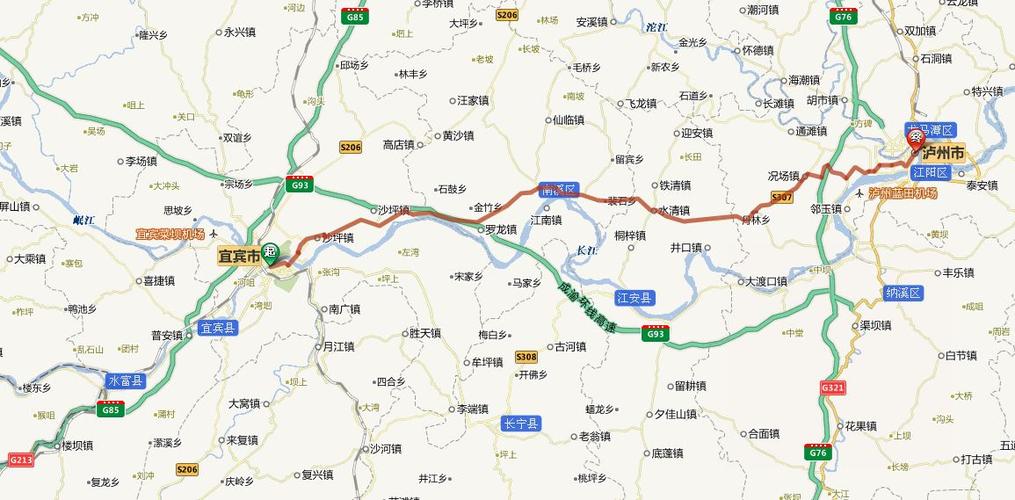 泸州到宜宾多少公里？水清到宜宾多少公里-图2