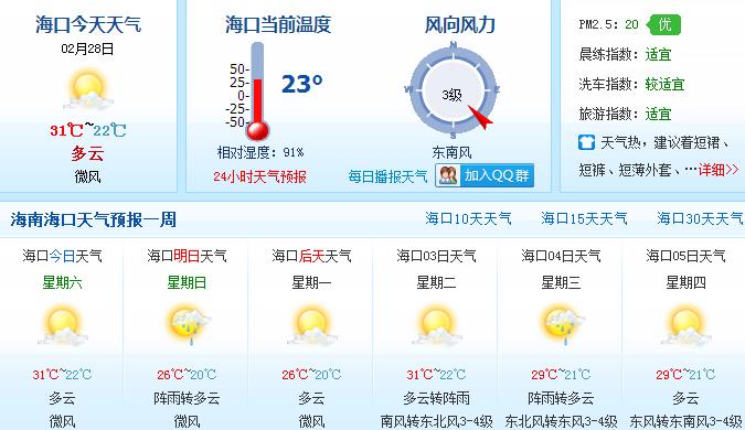 海口冬天最低温度是多少?海口冬天最低温度约多少-图1 海口冬天最低温度是多少?海口冬天最低温度约多少-图1
