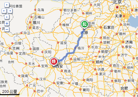西安到太原多少公里?西安和太原差多少度-图3 西安到太原多少公里?西安和太原差多少度-图3
