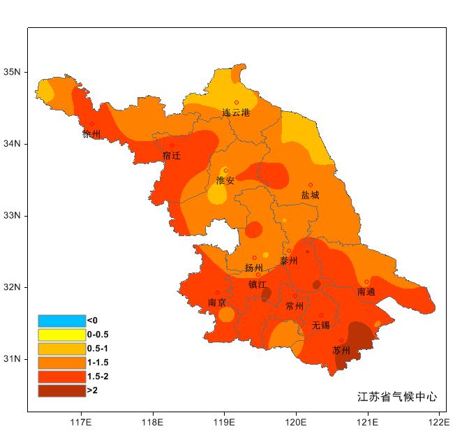 2020年江苏冬天最冷的时候多少度?江苏9温度是多少-图2 2020年江苏冬天最冷的时候多少度?江苏9温度是多少-图2