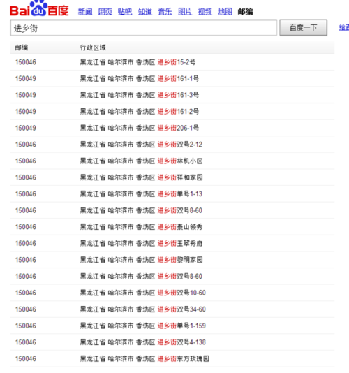 哈尔滨的邮编是多少?哈尔宾邮编是多少-图2 哈尔滨的邮编是多少?哈尔宾邮编是多少-图2