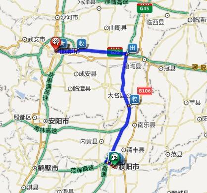 邯郸到濮阳有多少公里,谢谢?邯郸到蒲阳多少公里-图1 邯郸到濮阳有多少公里,谢谢?邯郸到蒲阳多少公里-图1