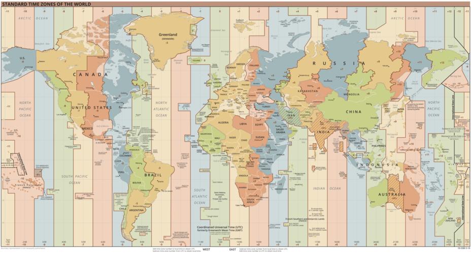24时区对应国家?莫斯科时区是多少-图1 24时区对应国家?莫斯科时区是多少-图1