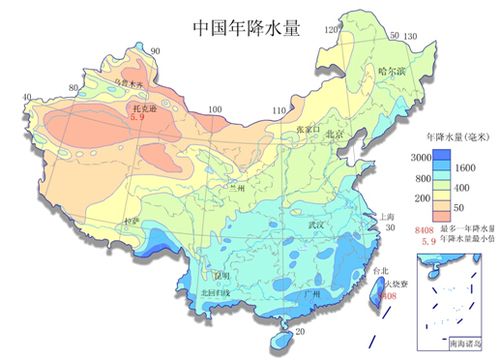请帮忙列出中国各省年均降水量!急!急!急?降水量一般多少-图3 请帮忙列出中国各省年均降水量!急!急!急?降水量一般多少-图3