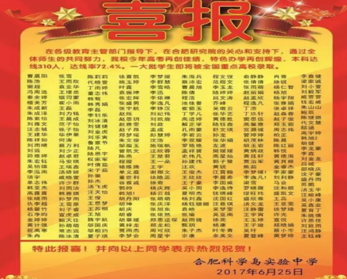 合肥七中2020喜报成绩?合肥7月份多少度-图2 合肥七中2020喜报成绩?合肥7月份多少度-图2