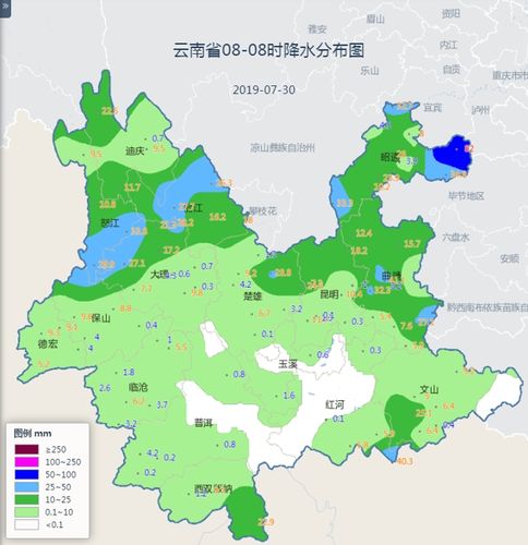 云南今年雨水比同期偏多吗?云南的年降水量为多少毫米-图3 云南今年雨水比同期偏多吗?云南的年降水量为多少毫米-图3