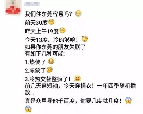 东莞市冬天怎么样的,冷吗,要穿几件衣服?东莞 的气温有多少度-图2 东莞市冬天怎么样的,冷吗,要穿几件衣服?东莞 的气温有多少度-图2