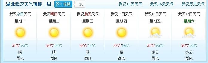 武汉最热的时候是几月呀?武汉夏天最高温度多少-图1 武汉最热的时候是几月呀?武汉夏天最高温度多少-图1