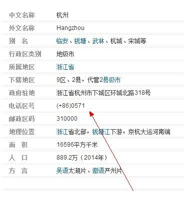 杭州的区号是0571吗?杭州的区号是多少杭州-图2 杭州的区号是0571吗?杭州的区号是多少杭州-图2