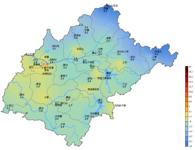东阳市的地理位置_?东阳全年最低温度是多少-图1 东阳市的地理位置_?东阳全年最低温度是多少-图1