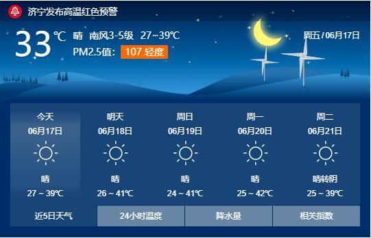 山东济宁今年6月份哪几天最热?山东济宁夏季温度是多少-图2 山东济宁今年6月份哪几天最热?山东济宁夏季温度是多少-图2