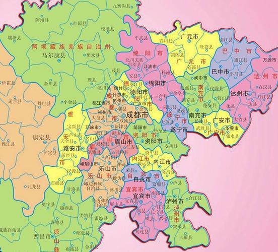 四川省现有多少个县市？四川内江有多少个区县-图1