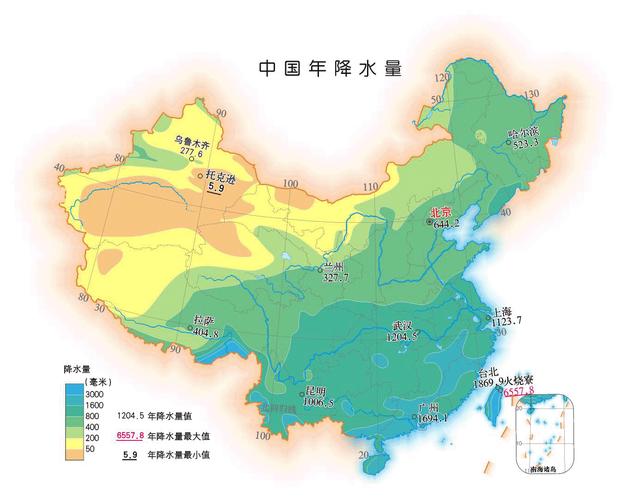 2016年中国各省年平均降雨量?2016年1月降水量是多少-图2 2016年中国各省年平均降雨量?2016年1月降水量是多少-图2