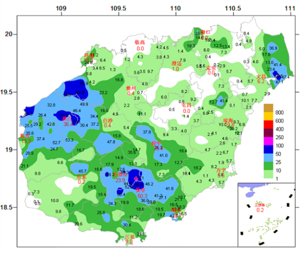 今年下半年雨水多少?海南降雨强度是多少-图2 今年下半年雨水多少?海南降雨强度是多少-图2