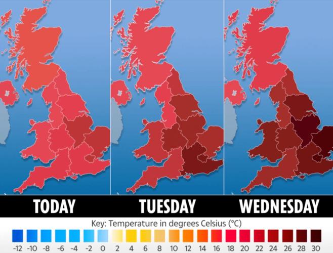 英国最高温度?英国春节期间温度多少-图2 英国最高温度?英国春节期间温度多少-图2
