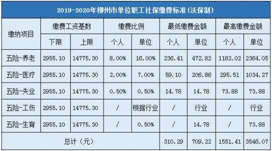 2019年度柳州社保基数?广西柳州2019年今天多少度-图1 2019年度柳州社保基数?广西柳州2019年今天多少度-图1