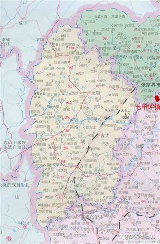 怀化与常德中间有哪几个县？七甲坪镇人口有多少-图1