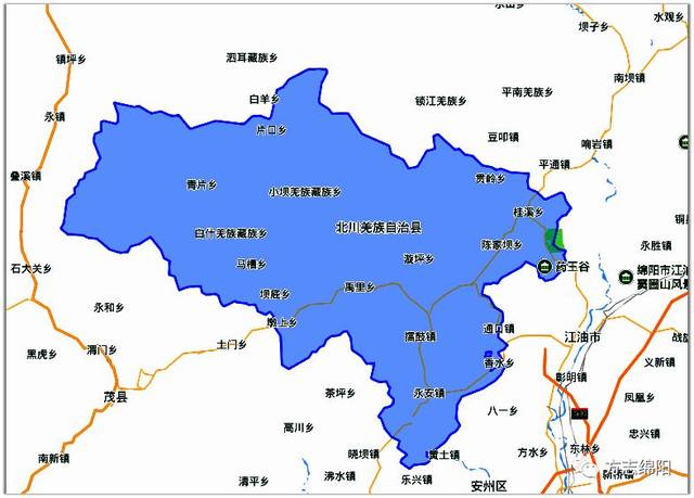 四川省绵阳市北川县有多少个镇?镇的名字分别是什么?北川到青片多少公里-图2 四川省绵阳市北川县有多少个镇?镇的名字分别是什么?北川到青片多少公里-图2