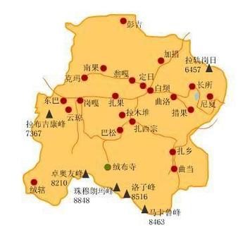 冈仁波齐峰与中印边界距离？日喀则至定日县绒辖多少公里-图1