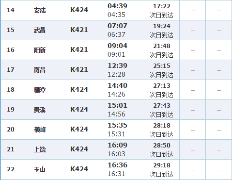 k424次列车经过哪些站?南充到江西婺源多少公里-图1 k424次列车经过哪些站?南充到江西婺源多少公里-图1