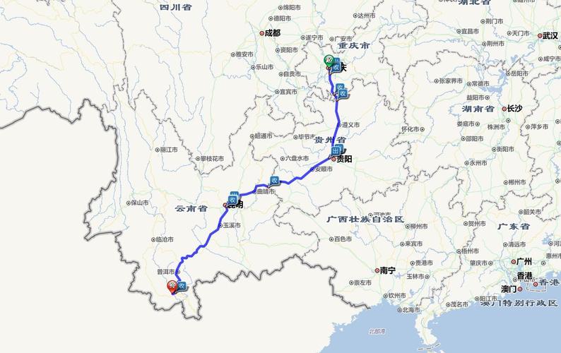 西双版纳到重庆经过哪些城市?重庆到云南彝良多少公里-图2 西双版纳到重庆经过哪些城市?重庆到云南彝良多少公里-图2
