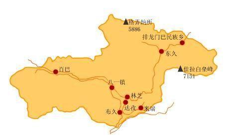 林芝市有哪个县最大?林芝市有多少区县-图2 林芝市有哪个县最大?林芝市有多少区县-图2