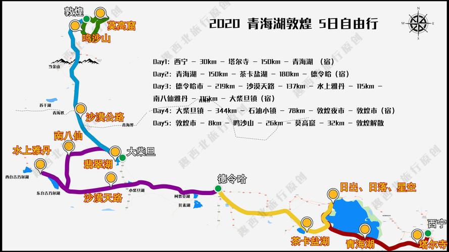 敦煌到青海湖,路线怎么走?海东离茶卡盐湖多少公里-图2 敦煌到青海湖,路线怎么走?海东离茶卡盐湖多少公里-图2