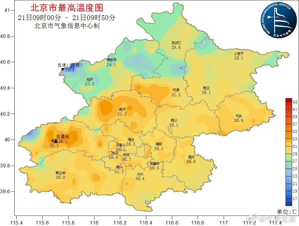 北京最高温度能到50度吗?北京最高气温能到多少度-图3 北京最高温度能到50度吗?北京最高气温能到多少度-图3