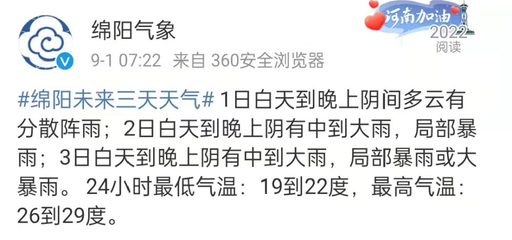 2021冬天绵阳温度下降多少?绵阳最高温度是多少度-图1 2021冬天绵阳温度下降多少?绵阳最高温度是多少度-图1