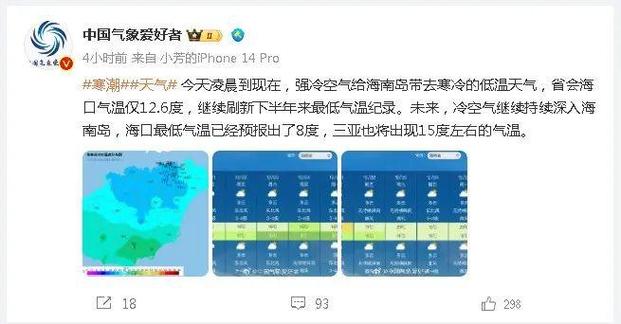 海南历史最低温度多少?三亚市历史最低温是多少度-图3 海南历史最低温度多少?三亚市历史最低温是多少度-图3