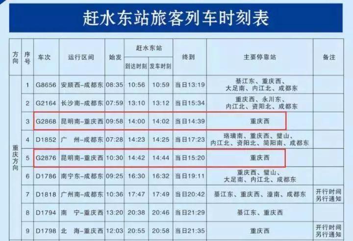 重庆到昆明动车沿途停靠站点?昆明到綦江高铁车票多少-图2 重庆到昆明动车沿途停靠站点?昆明到綦江高铁车票多少-图2